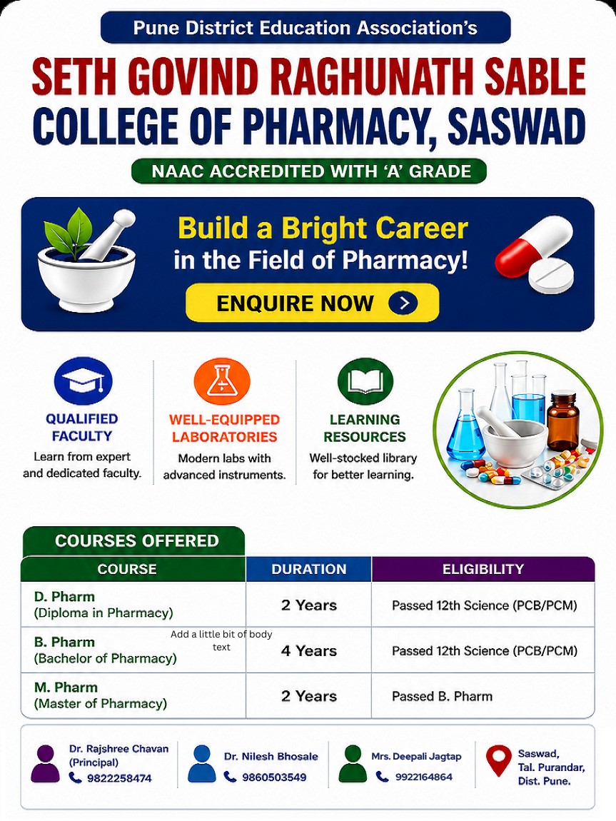 Admissions Open for A. Y. 2026-27